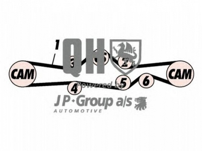 JP GROUP 4612100119 -  Комплект ремня ГРМ
